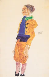 Niño de pie